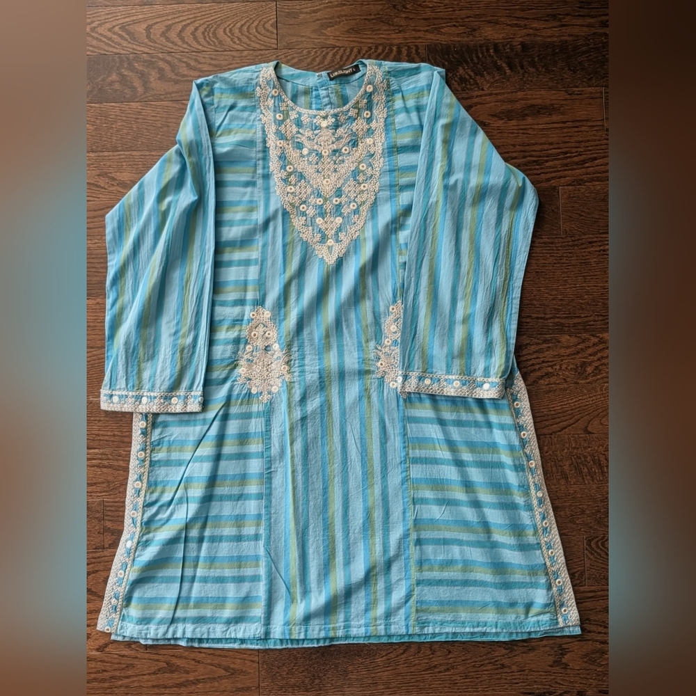 Limelight Kurta / Kurti Kameez Top Tunic - Blue, Large